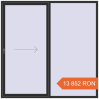 Prețuri Uși glisante de terasă 2300x2300 mm PATIO DOOR REHAU EURO 60 ANTHRACITE_GREY_GLATT two-sided. Preț: 13.851,96 lei