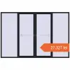Prețuri Uși glisante de terasă 3300x2200 mm PATIO DOOR REHAU EURO 60 BLACK_COOL_110L-2 two-sided. Preț: 27.327,40 lei