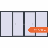 Prețuri Uși glisante de terasă 4000x2200 mm PATIO DOOR REHAU EURO 60 ANTHRACITE_GREY_STRUKTURAL two-sided. Preț: 28.557,89 lei