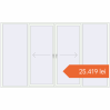 Prețuri Uși glisante de terasă 3400x2050 mm PATIO DOOR REHAU EURO 60 RAL 9016 Traffic white two-sided. Preț: 25.418,62 lei