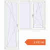 Prețuri Uși de balcon 2000x2390 mm BALCONY DOOR REHAU SYNEGO RAL 9016 Traffic white two-sided. Preț: 3.932,60 lei