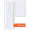 Prețuri Uși de balcon 1500x2100 mm BALCONY DOOR REHAU SYNEGO RAL 9016 Traffic white two-sided. Preț: 3.097,10 lei