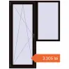 Prețuri Uși de balcon 1500x2000 mm BALCONY DOOR REHAU EURO 70 BLACK_BROWN two-sided. Preț: 3.305,37 lei