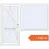 Prețuri Uși de balcon 2300x1967 mm BALCONY DOOR REHAU EURO 70 RAL 9016 Traffic white two-sided. Preț: 3.003,63 lei