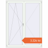 Prețuri Uși de balcon 1600x2100 mm BALCONY DOOR REHAU EURO 70 RAL 9016 Traffic white two-sided. Preț: 3.325,86 lei
