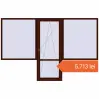 Prețuri Uși de balcon 3250x2100 mm BALCONY DOOR REHAU EURO 70 BLACK_CHERRY two-sided. Preț: 5.712,71 lei