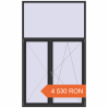 Prețuri Uși de balcon 1700x2820 mm BALCONY DOOR REHAU EURO 60 ANTHRACITE_GREY_GLATT two-sided. Preț: 4.530,01 lei