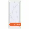 Prețuri Uși de balcon 960x2120 mm BALCONY DOOR REHAU SYNEGO RAL 9016 Traffic white two-sided. Preț: 2.225,11 lei