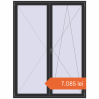 Prețuri Uși de balcon 1800x2400 mm BALCONY DOOR REHAU SYNEGO ANTHRACITE_GREY_GLATT two-sided. Preț: 7.084,88 lei