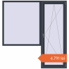 Prețuri Uși de balcon 2000x2100 mm BALCONY DOOR REHAU SYNEGO ANTHRACITE_GREY_STRUKTURAL two-sided. Preț: 4.791,32 lei