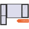 Prețuri Uși de balcon 2800x2100 mm BALCONY DOOR REHAU SYNEGO ANTHRACITE_GREY_GLATT two-sided. Preț: 7.091,74 lei