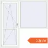 Prețuri Uși de balcon 2000x2000 mm BALCONY DOOR REHAU SYNEGO RAL 9016 Traffic white two-sided. Preț: 3.361,05 lei