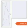 Prețuri Uși de balcon 2000x2100 mm BALCONY DOOR REHAU SYNEGO RAL 9016 Traffic white two-sided. Preț: 3.607,61 lei