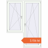 Prețuri Uși de balcon 1500x2050 mm BALCONY DOOR REHAU EURO 70 RAL 9016 Traffic white two-sided. Preț: 3.155,79 lei