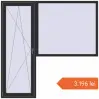 Prețuri Uși de balcon 2100x2100 mm BALCONY DOOR REHAU EURO 60 BLACK_STRUCTURAL two-sided. Preț: 3.196,22 lei
