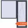 Prețuri Uși de balcon 2000x2100 mm BALCONY DOOR REHAU SYNEGO ANTHRACITE_GREY_STRUKTURAL two-sided. Preț: 5.183,28 lei