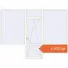 Prețuri Uși de balcon 3250x2400 mm BALCONY DOOR REHAU EURO 70 RAL 9016 Traffic white two-sided. Preț: 4.929,19 lei