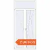 Prețuri Uși de balcon 1230x2710 mm BALCONY DOOR REHAU EURO 60 RAL 9016 Traffic white two-sided. Preț: 2.909,46 lei