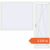 Prețuri Uși de balcon 2420x2280 mm BALCONY DOOR REHAU EURO 70 RAL 9016 Traffic white two-sided. Preț: 3.328,15 lei