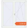 Prețuri Uși de balcon 1850x2050 mm BALCONY DOOR REHAU EURO 70 RAL 9016 Traffic white two-sided. Preț: 3.526,48 lei