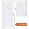 Prețuri Uși de balcon 1730x1970 mm BALCONY DOOR REHAU EURO 70 RAL 9016 Traffic white two-sided. Preț: 2.738,15 lei