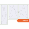 Prețuri Uși de balcon 3100x2260 mm BALCONY DOOR REHAU EURO 60 RAL 9016 Traffic white two-sided. Preț: 5.942,88 lei