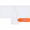 Prețuri Uși de balcon 3250x2100 mm BALCONY DOOR REHAU SYNEGO RAL 9016 Traffic white two-sided. Preț: 5.259,12 lei