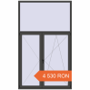 Prețuri Uși de balcon 1700x2820 mm BALCONY DOOR REHAU EURO 60 BASALT_GREY two-sided. Preț: 4.530,01 lei