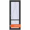 Prețuri Uși de balcon 800x2100 mm BALCONY DOOR REHAU EURO 60 ANTHRACITE_GREY_GLATT two-sided. Preț: 2.094,98 lei