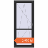 Prețuri Uși de balcon 880x2050 mm BALCONY DOOR REHAU SYNEGO BLACK_STRUCTURAL two-sided. Preț: 2.970,11 lei