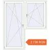 Prețuri Uși de balcon 1730x1970 mm BALCONY DOOR REHAU EURO 70 RAL 9016 Traffic white two-sided. Preț: 2.738,15 lei