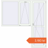Prețuri Uși de balcon 2100x2200 mm BALCONY DOOR REHAU EURO 60 RAL 9016 Traffic white two-sided. Preț: 3.180,17 lei