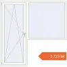 Prețuri Uși de balcon 2000x1980 mm BALCONY DOOR REHAU EURO 70 RAL 9016 Traffic white two-sided. Preț: 2.723,11 lei