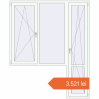 Prețuri Uși de balcon 1900x2320 mm BALCONY DOOR REHAU EURO 60 RAL 9016 Traffic white two-sided. Preț: 3.521,02 lei