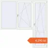 Prețuri Uși de balcon 2330x2350 mm BALCONY DOOR REHAU EURO 70 RAL 9016 Traffic white two-sided. Preț: 4.290,08 lei