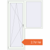 Prețuri Uși de balcon 1500x2100 mm BALCONY DOOR REHAU SYNEGO RAL 9016 Traffic white two-sided. Preț: 2.761,12 lei