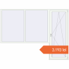 Prețuri Uși de balcon 2800x2100 mm BALCONY DOOR REHAU EURO 60 RAL 9016 Traffic white two-sided. Preț: 3.192,86 lei