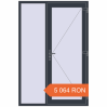 Prețuri Uși de intrare 1400x2100 mm REHAU EURO 60 ANTHRACITE_GREY_STRUKTURAL two-sided. Preț: 5 064.15 RON
