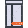 Prețuri Uși de intrare 1550x2380 mm OPTIMUM REHAU BRILLANT ANTHRACITE_GREY_STRUKTURAL two-sided. Preț: 10.008,10 lei