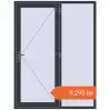 Prețuri Uși de intrare 1600x2100 mm ENERGY-SAVING REHAU SYNEGO ANTHRACITE_GREY_STRUKTURAL two-sided. Preț: 9.295,45 lei
