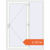Prețuri Uși de intrare 1600x2100 mm OPTIMUM REHAU BRILLANT RAL 9016 Traffic white two-sided. Preț: 6.123,35 lei