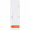 Prețuri Uși de intrare 690x2300 mm OPTIMUM REHAU BRILLANT RAL 9016 Traffic white two-sided. Preț: 4.391,24 lei