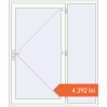 Prețuri Uși de intrare 1700x2000 mm REHAU EURO 60 RAL 9016 Traffic white two-sided. Preț: 4.392,42 lei