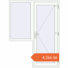 Prețuri Uși de intrare 1500x2000 mm REHAU EURO 60 RAL 9016 Traffic white two-sided. Preț: 4.265,70 lei