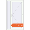 Prețuri Uși de intrare 1200x2100 mm REHAU BRILLANT BUSINESS RAL 9016 Traffic white two-sided. Preț: 7.182,39 lei