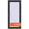 Prețuri Uși de intrare 980x2100 mm REHAU EURO 60 BLACK_STRUCTURAL two-sided. Preț: 4.518,07 lei