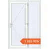 Prețuri Uși de intrare 1400x2100 mm OPTIMUM REHAU BRILLANT RAL 9016 Traffic white two-sided. Preț: 5.880,43 lei