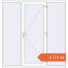 Prețuri Uși de intrare 2000x2100 mm REHAU EURO 60 RAL 9016 Traffic white two-sided. Preț: 4.774,10 lei