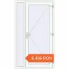 Prețuri Uși de intrare 1200x2100 mm REHAU BRILLANT BUSINESS RAL 9016 Traffic white two-sided. Preț: 6 406.02 RON