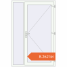 Prețuri Uși de intrare 1400x2100 mm DOOR ALU STANDARD 72 RAL 9016 Traffic white two-sided. Preț: 8.261,64 lei